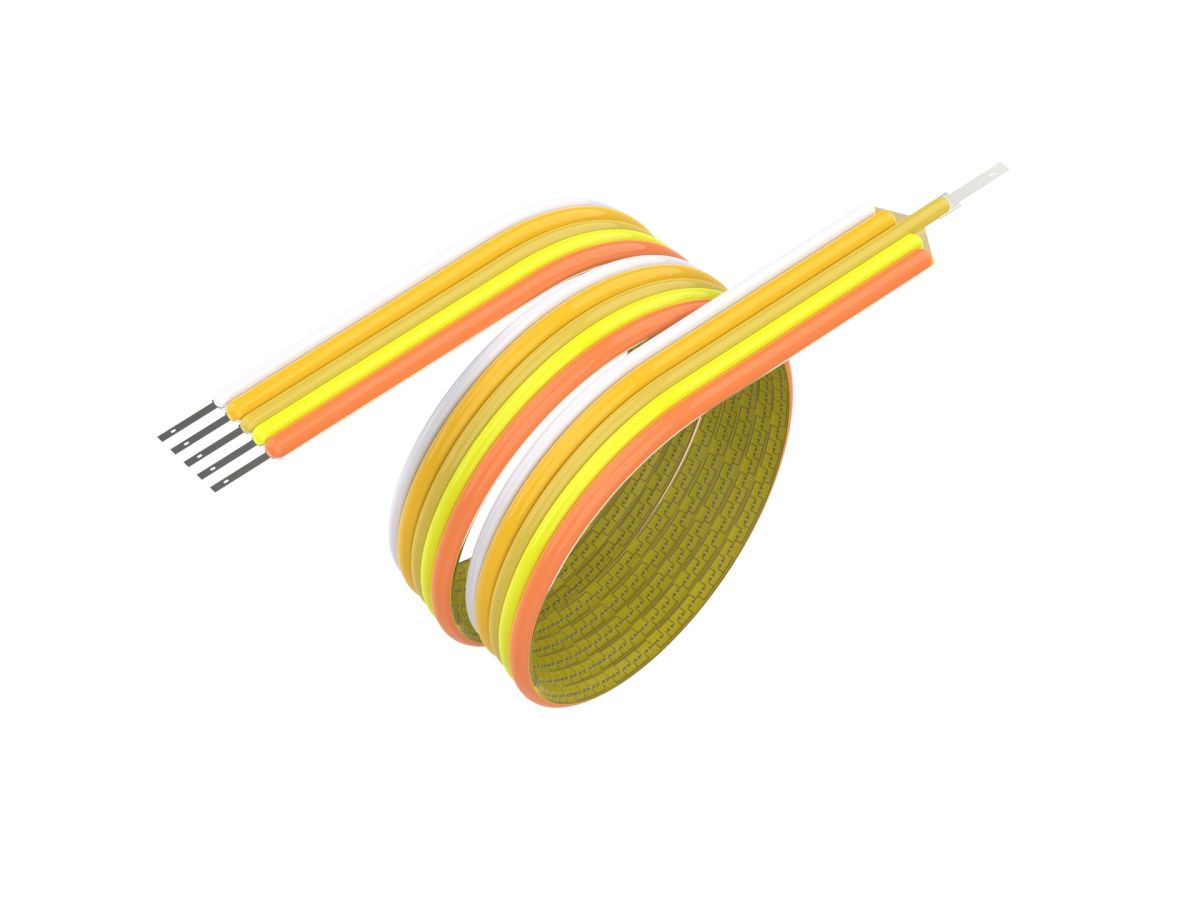 Five-color flexible filament